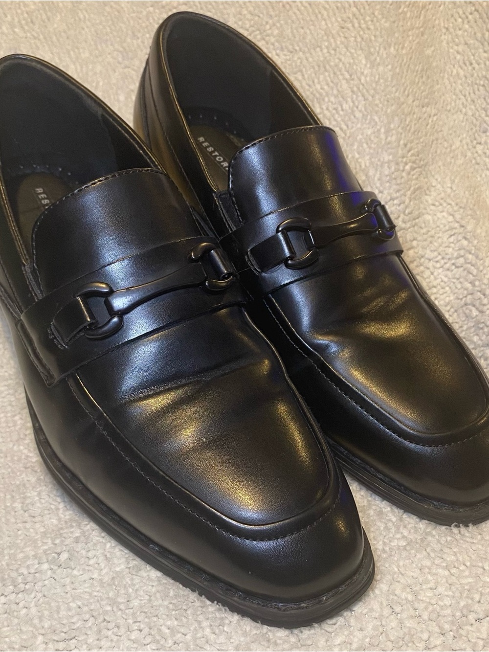 Black Dress Loafers with Bit Accent Boys/Youth 5m